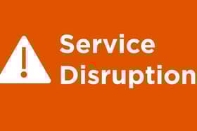 Severe delays between Banbury and Leamington Spa on the railway.