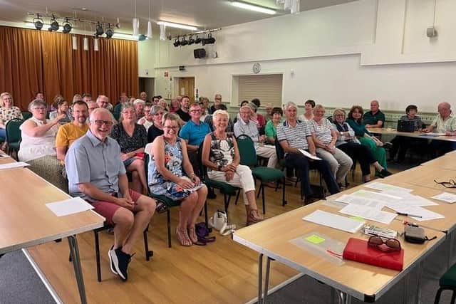Campaigners against the solar farm from Ufton and Radford Semele met on Sunday (June 2). Picture supplied.
