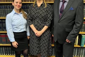 Picture Attached:  Betty Nunesova (L) and Norman Rea pictured with Kerry Hudson, Solicitor, Employment (centre)
