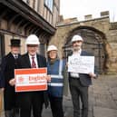 From left to right; Brother John Maughan, Matt Western, Dr Heidi Meyer Master at the Lord Leycester Hospital,  and Darren Tosh. Photo supplied