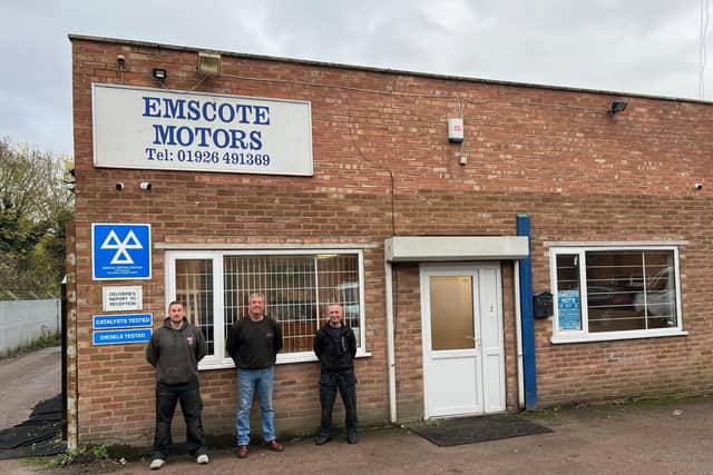 The team at Emscote Motors. Picture by Jim Levack