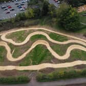 Part of the Cycle Trails under construction at Newbold Comyn. Picture supplied by Warwick District Council.