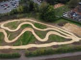 Part of the Cycle Trails under construction at Newbold Comyn. Picture supplied by Warwick District Council.
