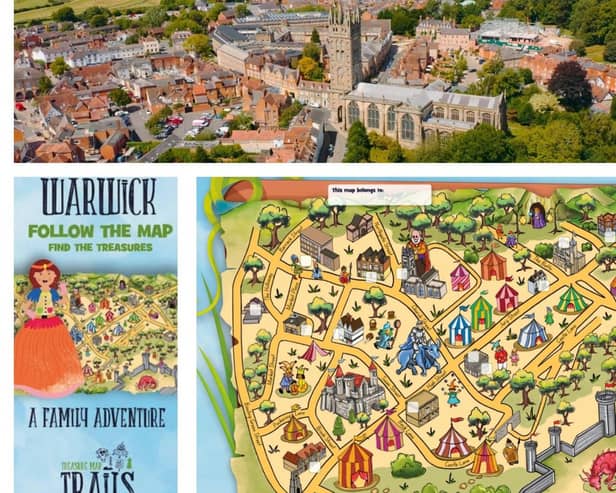 A new Treasure Map Trail for Warwick is being launched for the half-term break. Photos by Warwick Town Council