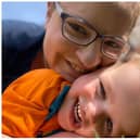 George and jhis mum Rame in July 2022