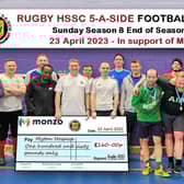 Raising money for Myton Hospice.