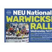A poster for the strike action. Picture supplied.