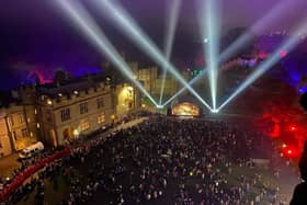 The popular Carols at the Castle event is returning to Warwick this weekend. Photo supplied by Warwick Castle