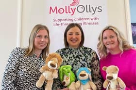Photo show: Pia Howe, Toddle About managing director (right), Rachel Ollerenshaw, founder of Molly Olly’s (middle) and Liz Alexander, Toddle About event manager (left). Photo supplied