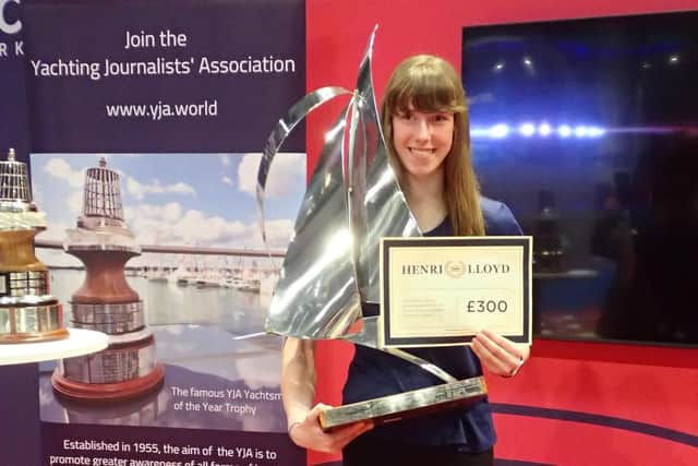 Jess wins YJA Young Sailor of the Year.
