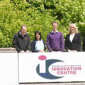Left to right: Mark Turner (Continental), Nasreen Djema (Continental), Roehan Olivier (Continental), Jane Talbot (University of Warwick Science Park), Noman Rangwala
(Continental). Photo supplied