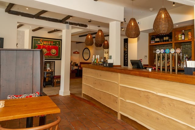The refurbished interior of the White Lion pub in Radford Semele.
