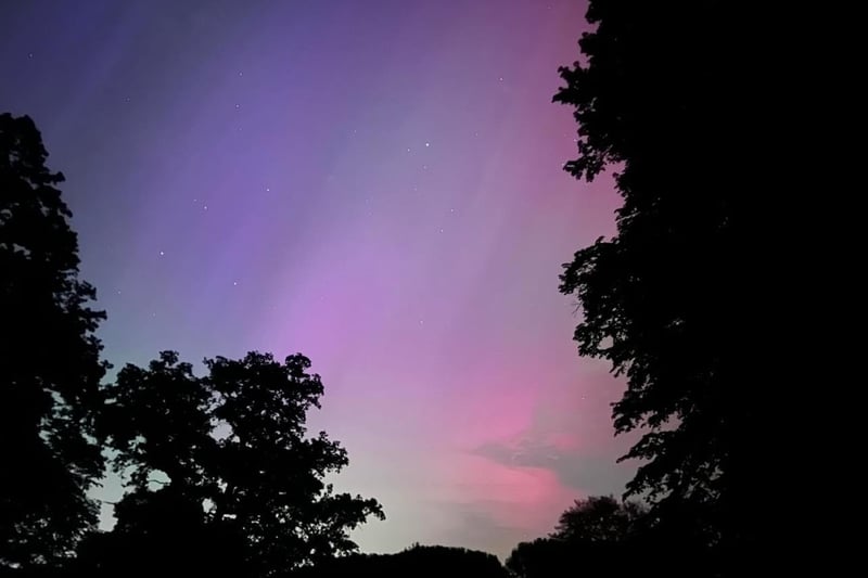 Rachel Beraj took this photo of the Northern Lights over Stoneleigh Abbey.