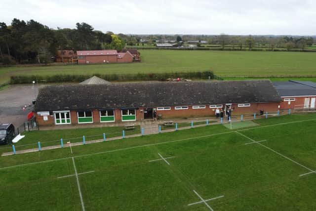 Lutterworth Rugby Club new extension on the right.