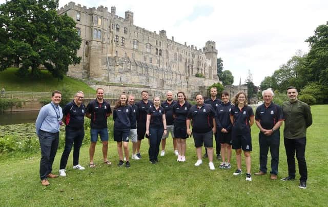 Team England were transported back to Tudor times at Warwick Castle’s Midsummer Carnival, which runs until July 10. They were joined by Jamie Turner, head of sales and marketing at Warwick Castle and Darren Tosh, digital marketing manager for Shakespeare’s England. Photo supplied