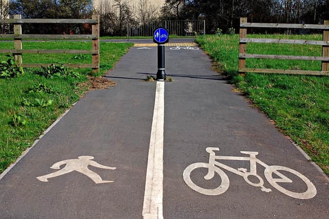 Work to ‘improve walking and cycling connectivity’ through Woodloes Park in Warwick has started. Photo by Warwickshire County Council