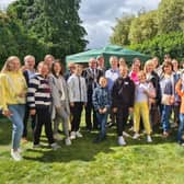 Ukrainian refugees have been welcomed to this country at a barbecue in a Harborough district village.