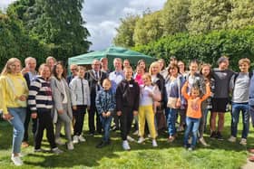 Ukrainian refugees have been welcomed to this country at a barbecue in a Harborough district village.