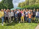 Ukrainian refugees have been welcomed to this country at a barbecue in a Harborough district village.