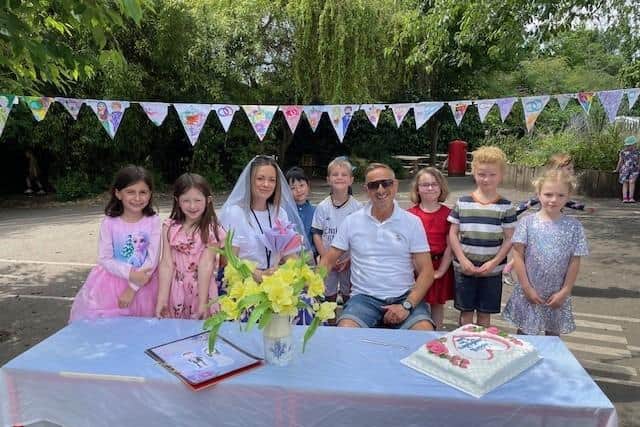 Primary school in Warwick hosts surprise wedding celebration for head ...
