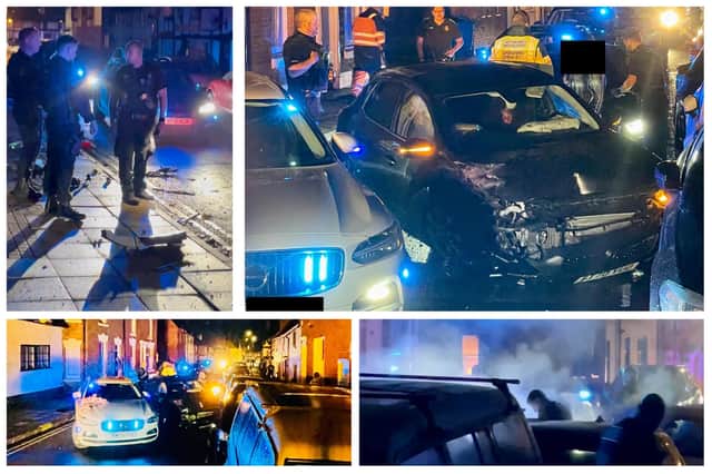 Emergency services were called to a residential street in Warwick during the early hours this morning (Thursday September 23) after a crash.