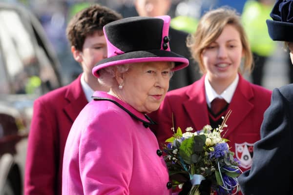 Queen Elizabeth II when she visited Leamington to open the Warwickshire Justice Centre in 2011.