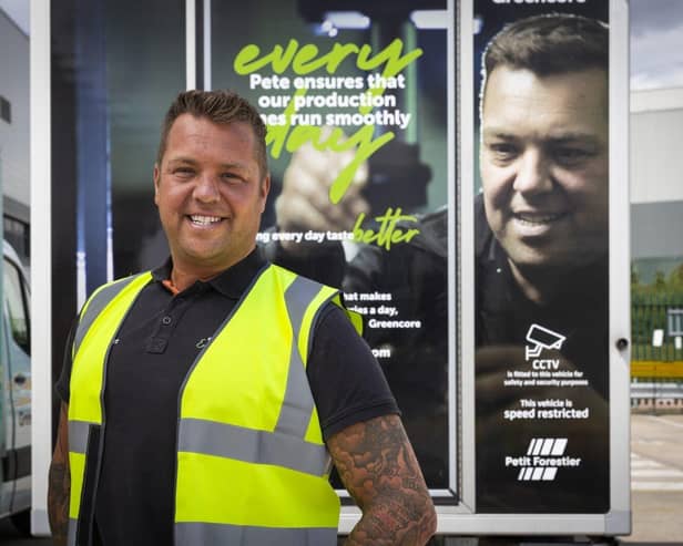 Pete Allitt with Greencore Van