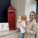 One of the young residents sends a letter to the North Pole...with a little help from mum.