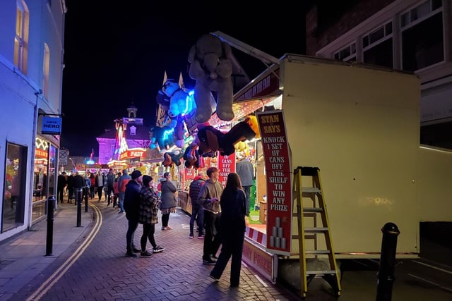The Mop fair returned to the town centre bringing stalls, entertainments and rides. Photo by Geoff Ousbey