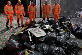 Crews clear up the A46.