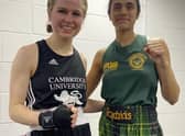 Fitzpatricks boxer Priya Virk got the better of Cambridge University boxer Imogin Stanford.