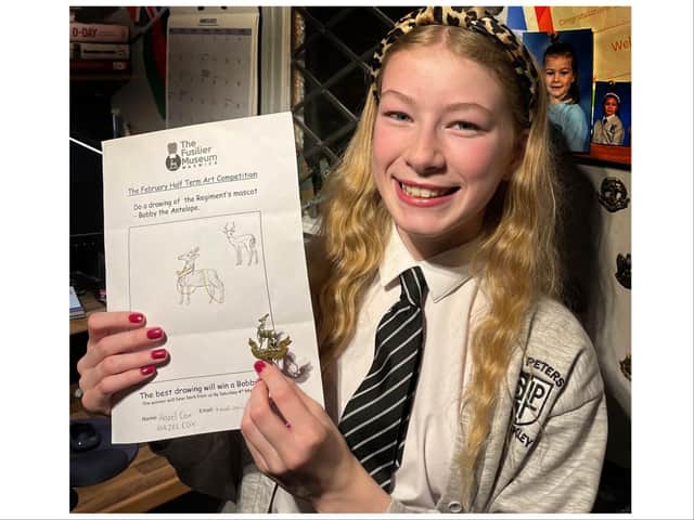 Hazel Cox age 11 from Hinkley, winner of the competition. Photo by Gill Fletcher