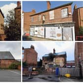 Top left: How the pub used to look (photo by Allan Jennings). Top right: How the pub looks now. Bottom left: The Old School. Bottom right: The back of the old pub.