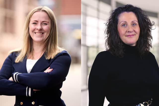 Jen Goodwin, left, and Katia Douglas