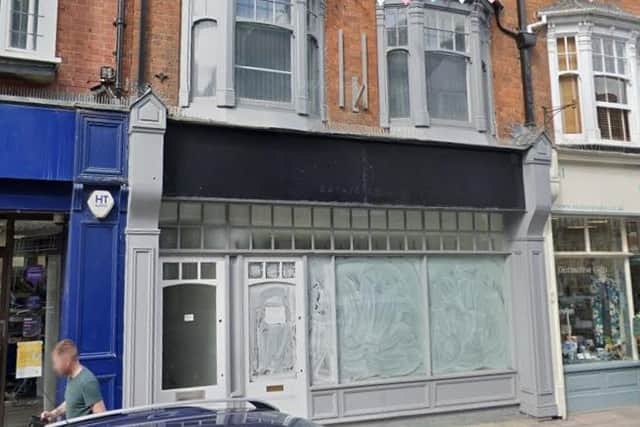 The ground floor shop at 29 Regent Street has been empty for a number of years but a bid has been put in to open it as a restaurant. Photo: Google Street View.