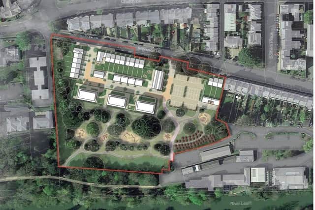 The plans for the Riverside House site in Leamington.