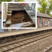 Railway engineers are urgently redesigning Warwick station’s multi-million-pound accessibility upgrades after an unexpected discovery has forced teams to down tool. Photos by  Network Rail