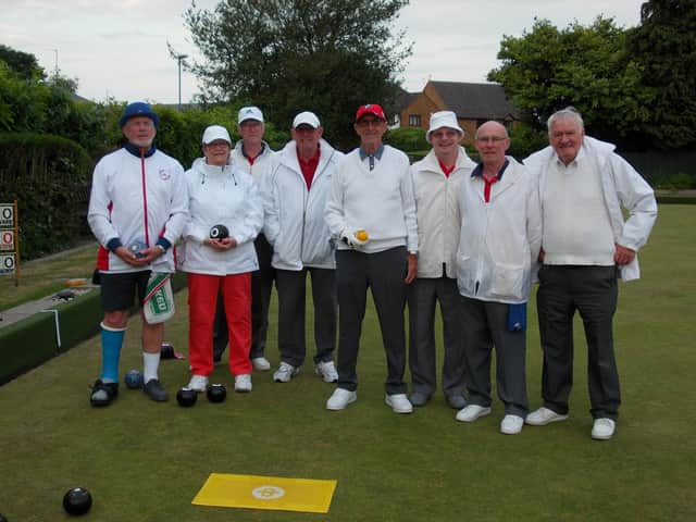 Jubilee finalists Martin Sandwell, Sheila Wragg, Richard Stocking, Glyn Wade,  Paul Jones, Martin Winn, Steve Purcell and Phil Hirons