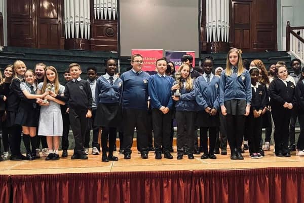 Stockingford Academy are crowned the winners of the poetry slam