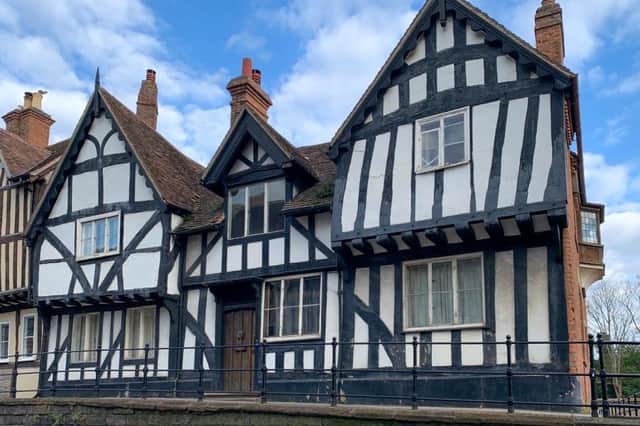 The six-bedroom home dates back to the Elizabethan period and is located opposite the town's iconic Lord Leycester Hospital