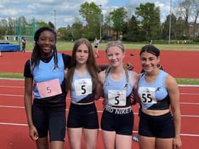 Rugby & Northampton AC's record-breaking Under 15s 4x100m relay team