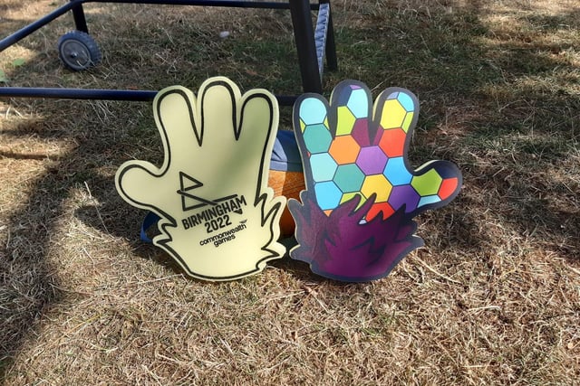'High five' gloves as worn by the Birmingham 2022 Commonwealth Games team.