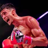 George Mouzakitis celebrates his win over Damien Alamos. Picture supplied.