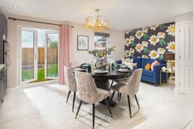 Typical kitchen area in David Wilson Home at Callendar Farm development