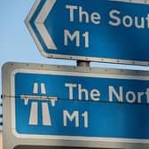 The M1 in Northamptonshire was blocked for up to four hours following a crash involving a car and a lorry in the early hours of Monday.
