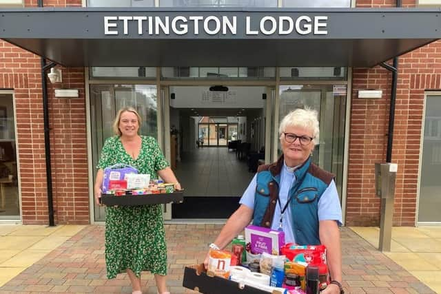 Jayne Turvey, scheme manager at Orbit’s Ettington Lodge and Rev Wendy Biddington, Associate Minister at St Peter’s Church in Wellesbourne. Photo supplied