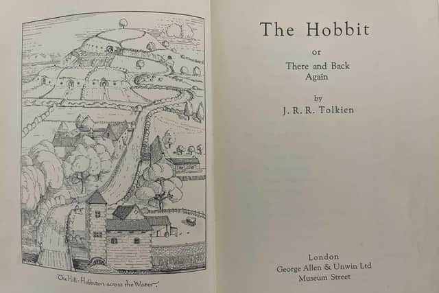 A rare first edition, first impression of J.R.R Tolkien's 'The Hobbit' has been discovered and is set to fetch more than £10,000 at auction. Photo by Kinghams Auctioneers