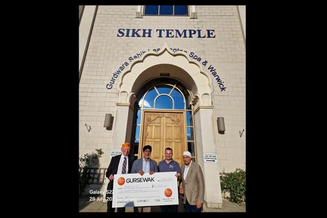 Leamington Sikh charity makes £6,000 donation to fund Ukraine ambulance