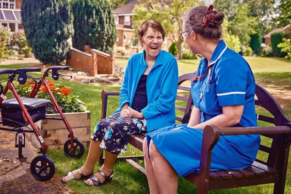 Patient Brenda and Myton nurse Sally