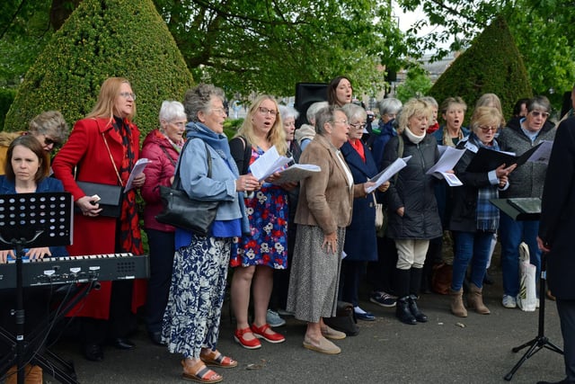 Photos of the service which took place at the war memorial at Euston Place in Leamington town centre on VE Day 80 yesterday (Thursday May 8).